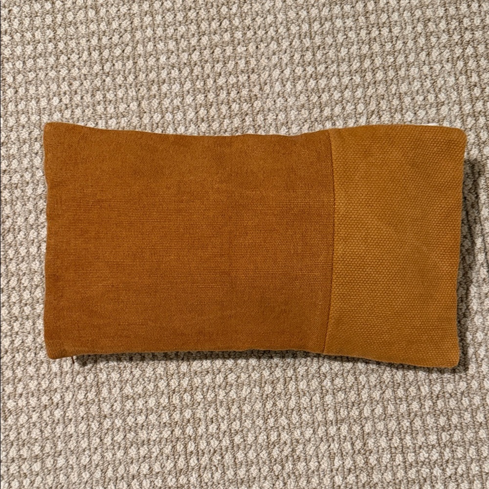 West Elm - Burnt Orange Pillow Cover 12”x 21”    Pillow Insert NOT included